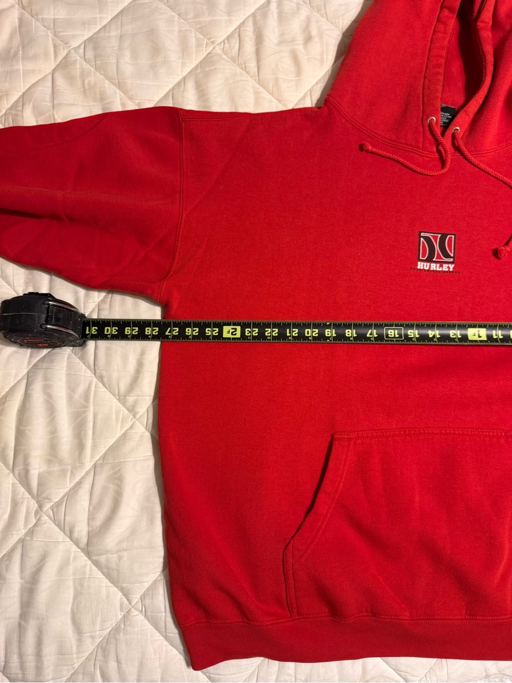 Vintage Hurley Red Men's Hoodie XL - Picture 11 of 12